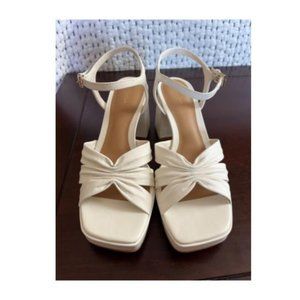 Reformation White Maize Platform Sandal